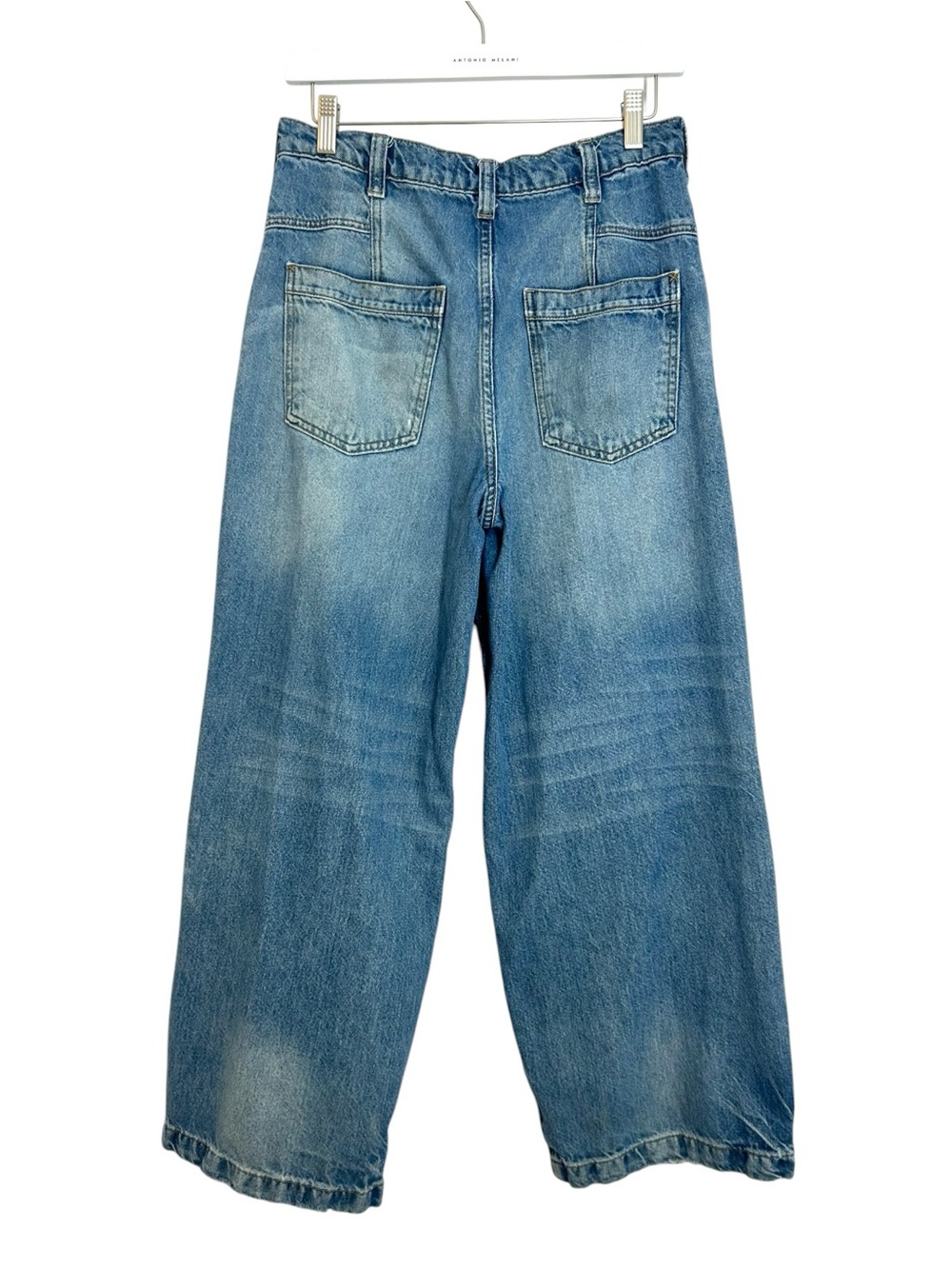 Free People We The Free Twin Flame Cropped Wide-Leg Barrel Jeans Size 25 - Picture 6 of 15